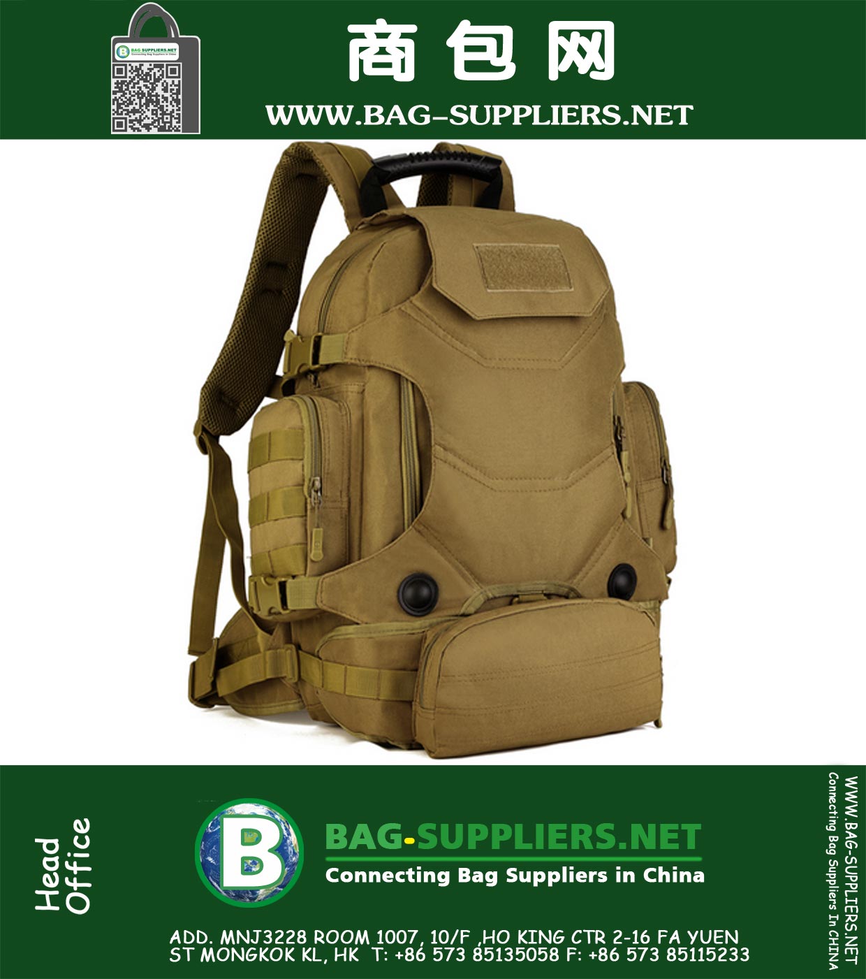 40L Outdoor Waterproof MOLLE Military Tactical Backpack Camping Caminhada Trekking Desportivo Multifuncional Mochila de nylon de alta qualidade