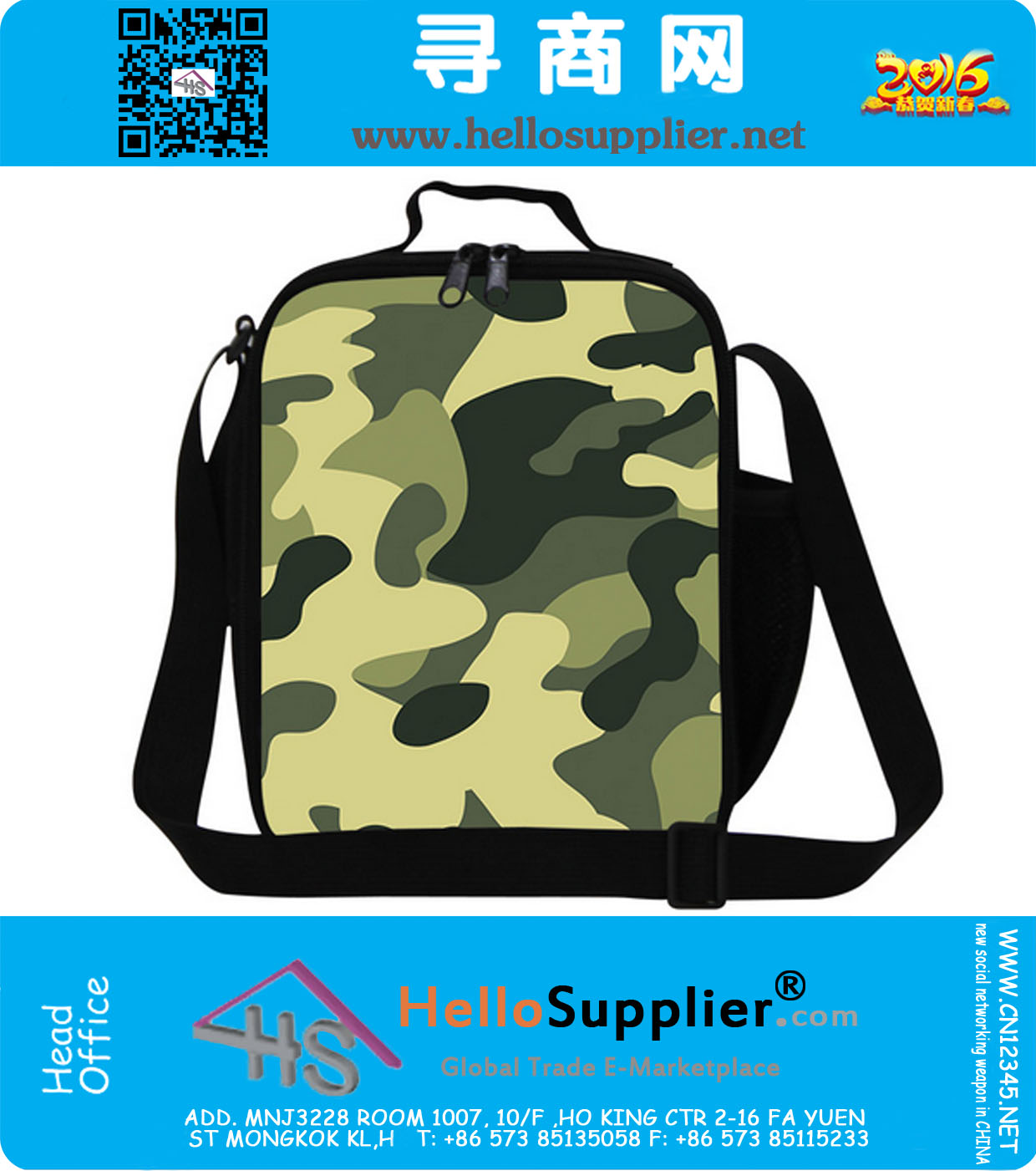 Moda cool sacchetto del pranzo termico bambini camuffamento cibo conservazione bambini camo sacchetti pranzo per ragazzi ragazze lunchbox per bambini adulto