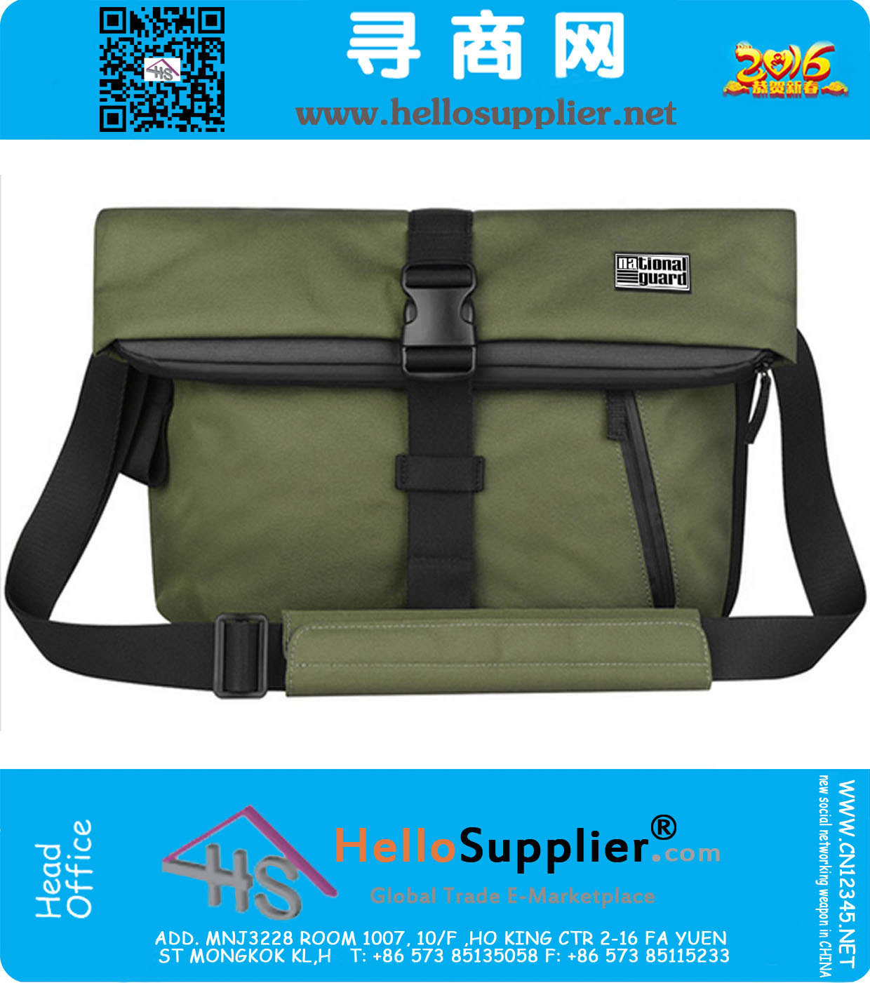 Mode Heren Vintage Canvas School Messenger Bag Satchel Merk Militaire Mannen Laptop Schouder Messenger Bag