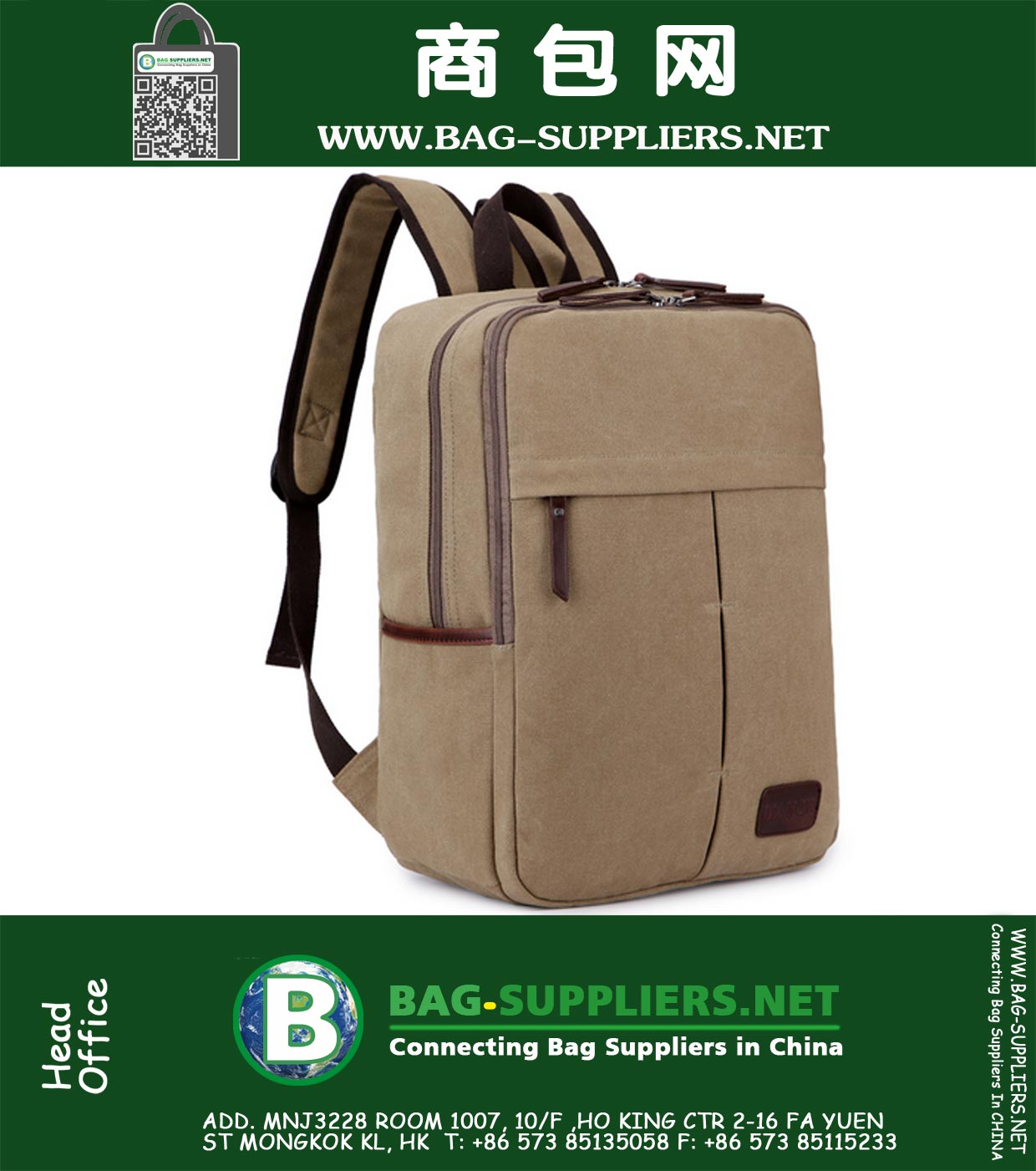 Mochila dos homens estilo preppy Canvas Caminhadas Casal Viagens Militar Satchel School Bag Softwares de computador
