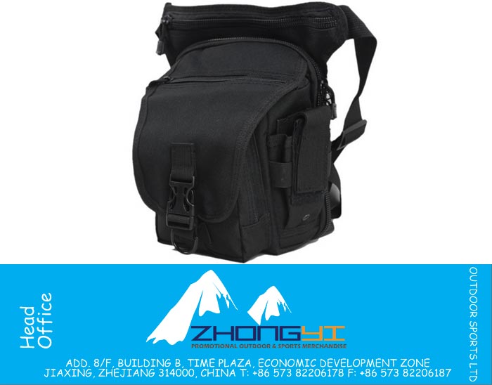 Nylon de viaje de los hombres que va de excursión la motocicleta táctica de la correa militar Hip Bum Fanny paquete cintura cadera de la pierna bolsa de la cadera