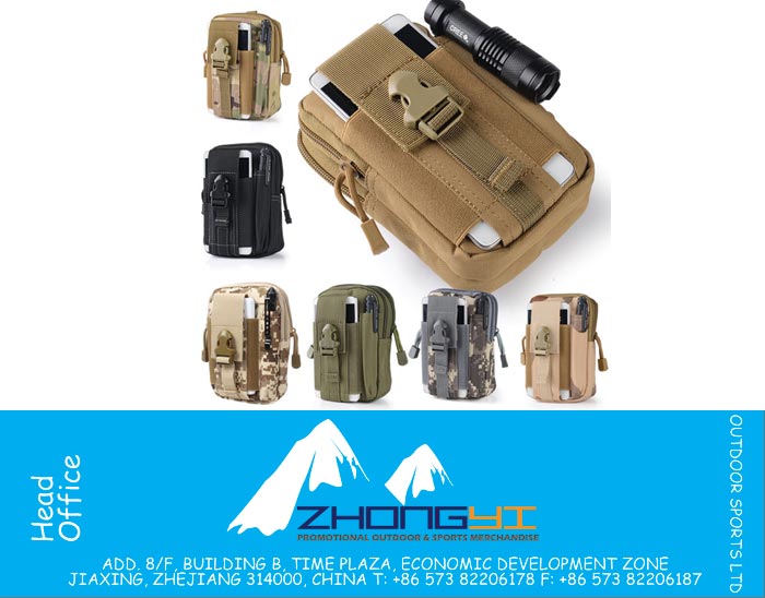 Militaire tactique taille sac en plein air Sport Molle taille Pack hommes armée Fanny Casual téléphone portable ceinture sac