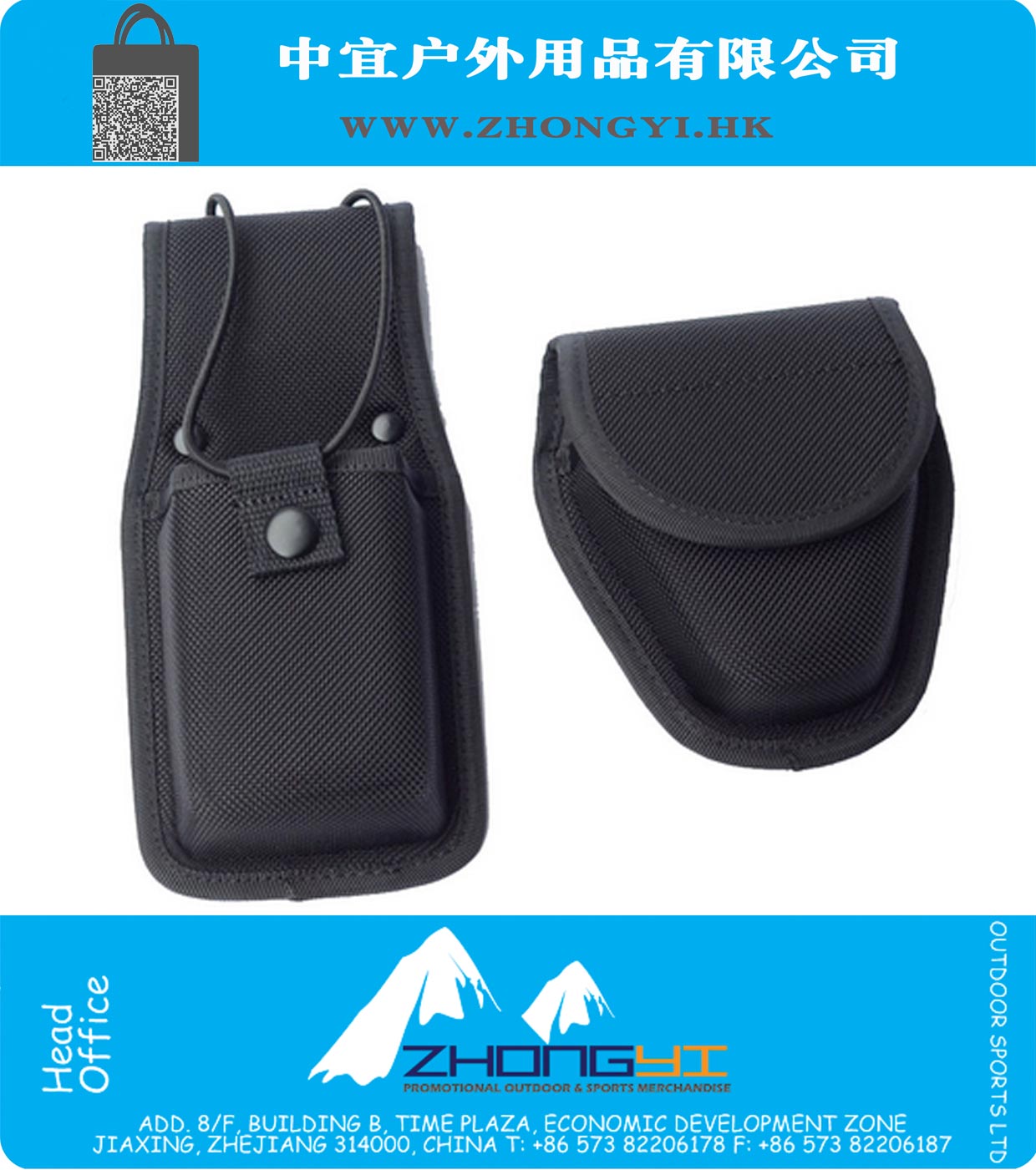 Portatarjetas de radio universal moldeada Porta manillas universales Portavoz de radio táctica de la policía