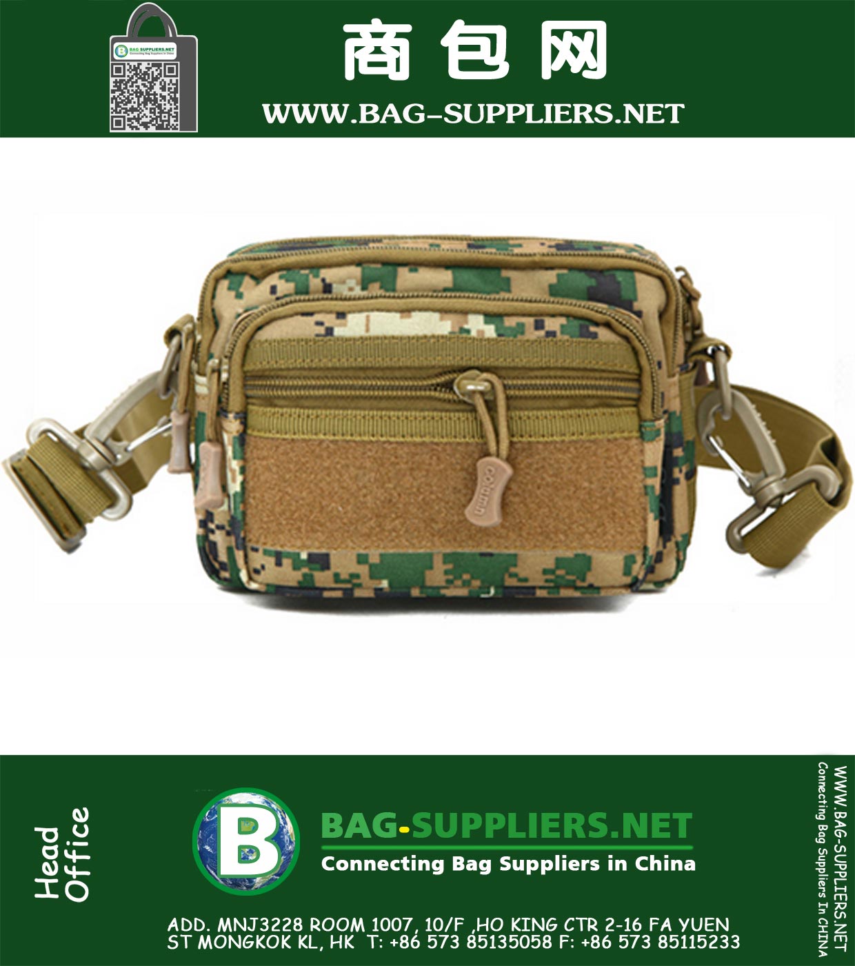 Nylon Imperméable tactique hommes Taille sacs hanche paquet pochete sport de plein air occasionnel Fanny Pack randonnée voyage grand armée taille tour