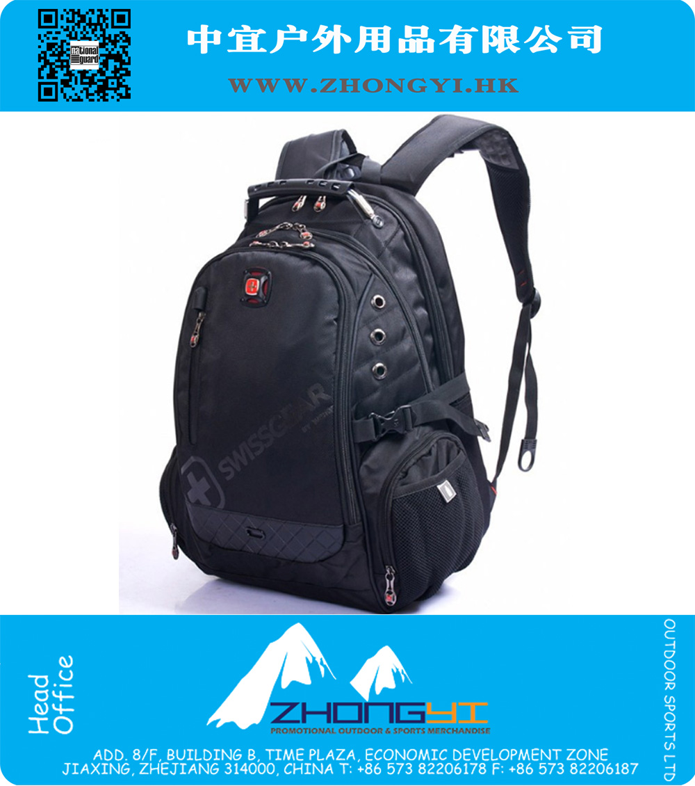 Nylon Mulheres e Mens Mochila Lint 15 polegadas Mochila para laptop / Mochila de viagem ao ar livre Bolsa escolar