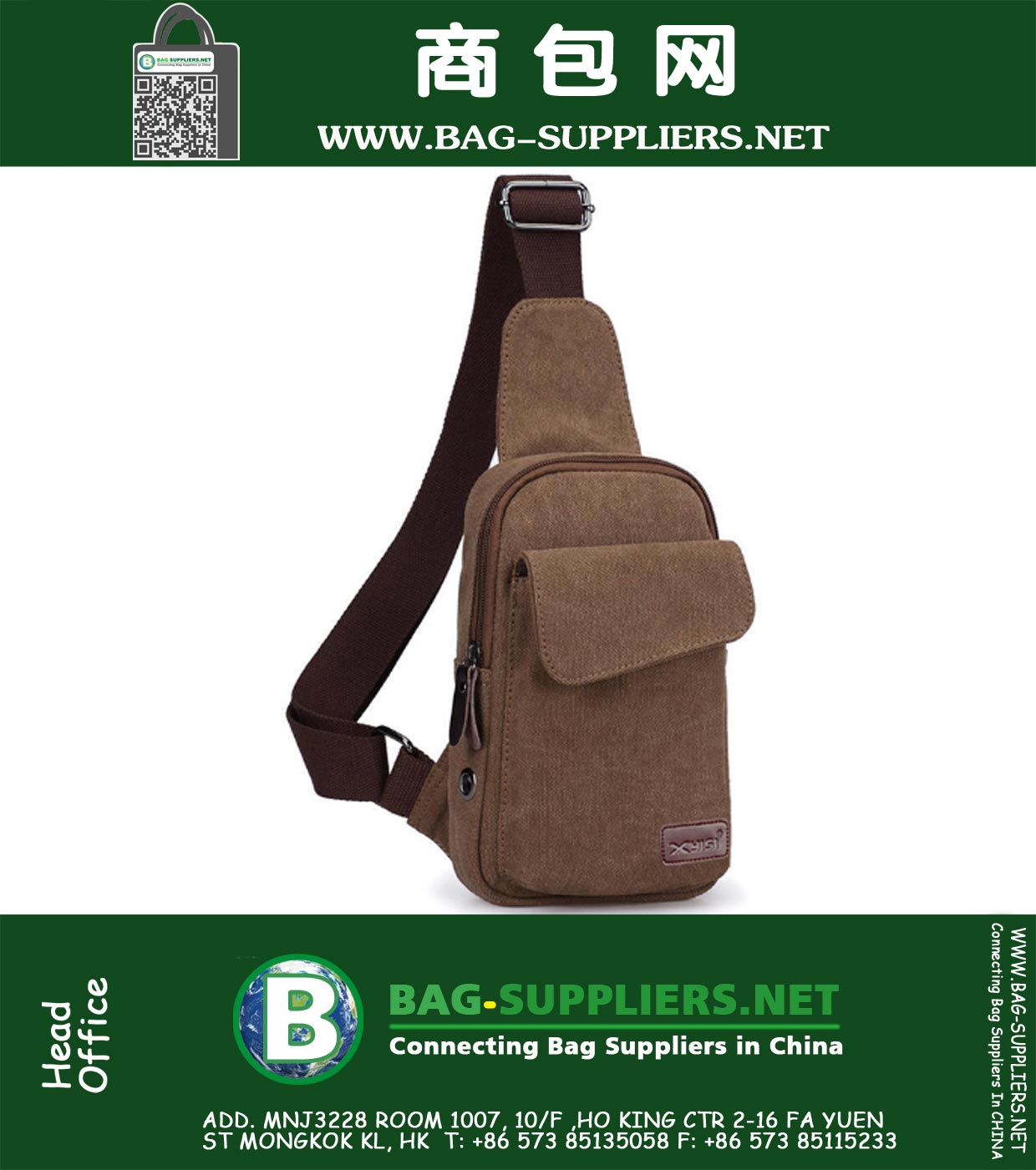Borsa a tracolla Piccola tela Borsa militare Borsa a tracolla Messenger Borsa da viaggio per zaino da viaggio Army Backpack