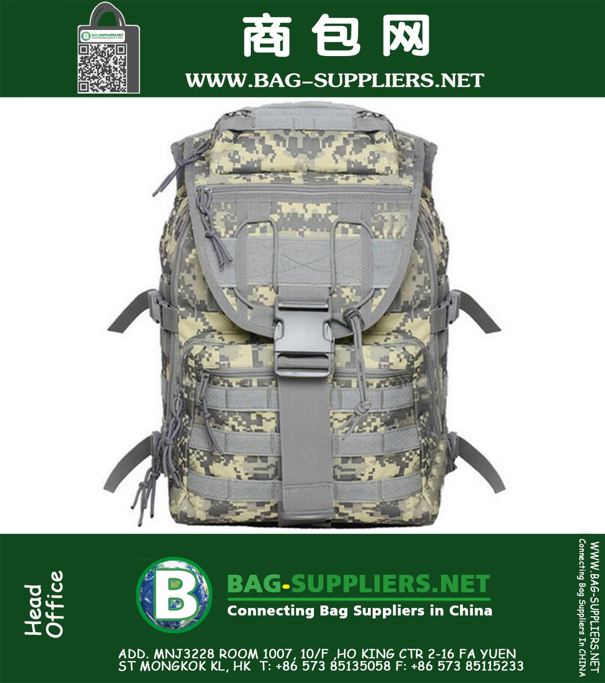 Borsa da viaggio Zaino tattico Zaino portatile Camouflage Zaino da escursione per escursionismo Zaino militare