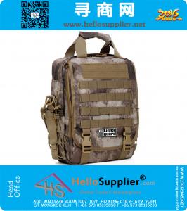 1000D Molle tactique 14 pouces portable ordinateur portable épaule à la main sac à dos armée militaire messenger ordinateur camouflage sac 3 en 1