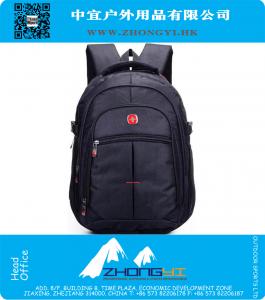 14.6 pulgadas mochila engranaje suizo Orginal negro mochila feminina hombres bolsa de la cámara del ordenador portátil mochila suiza en la escuela de negocios daypack