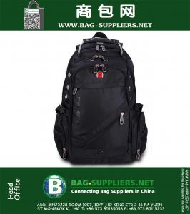15-дюймовые швейцарские военные дорожные сумки большой ноутбук Мужчины рюкзак Открытый спортивный мешок Мужчины Камуфляж Школьник Популярная двойная сумка