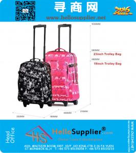 19 Inch portable trolley bag packsack foldable trolley luggage waterproof camo men women travel bag large school bags