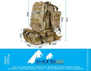 Nieuwste Nylon Mannen Militaire Tactische Molle Assault Militaire Outdoor Nylon Verstelbare Rugzakken Rugzak Camping Schoudertas