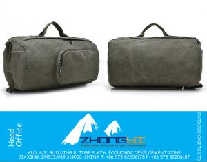 Vintage grote capaciteit Canvas reistassen Bagage sporttas Mannen militaire plunjezakken
