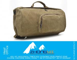 Vintage grote capaciteit Canvas reistassen Bagage sporttas Mannen militaire plunjezakken
