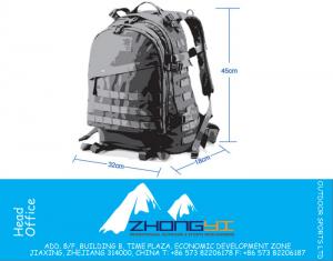 5 Kleuren Outdoor Molle 3D Militaire Tactische Rugzak Rugzak Bag 40L voor Camping Reizen Wandelen Trekking