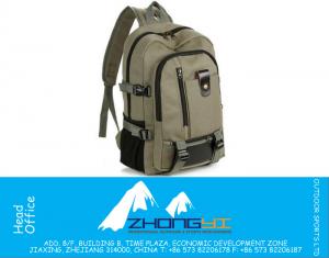 Mannelijke mode casual canvas rugzak middelbare schooltas reistas grote capaciteit rugzak