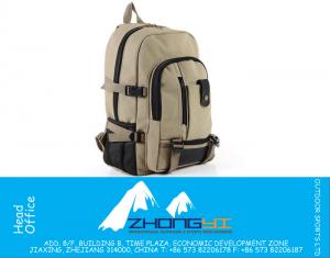 Mannelijke mode casual canvas rugzak middelbare schooltas reistas grote capaciteit rugzak