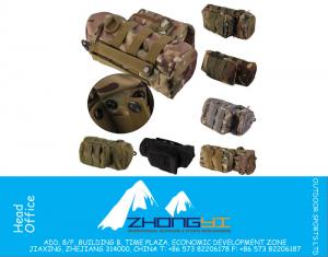 Tactical Travel Molle militar cremallera botella de agua bolsa de hidratación bolsa de senderismo al aire libre mochila