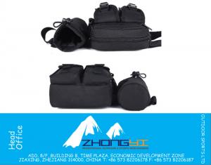 Multifunctionele Nylon Taille Pack Tactische Borst Pack Sporttoerisme Paardrijden Waterkoker Outdoor Adventure Portemonnees Taille Packs