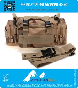 3 P Toile Molle Utilitaire Sport Randonnée Militaire Duffle Tactique Taille Sac Sac À Dos