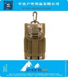 Outdoor Tactische Mobiele Telefoon Canvas Oxford Loop Riem GSM Opvouwbare zakken Pouch Militaire uitrusting tas