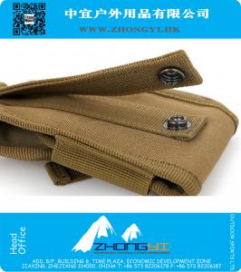 Outdoor Tactische Mobiele Telefoon Canvas Oxford Loop Riem GSM Opvouwbare zakken Pouch Militaire uitrusting tas