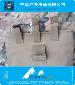 Grande capacità militare Paintball Tactical Airsoft caccia pieghevole Mag recupero discarica Pouch / bag W / Molle Belt Loop colore verde