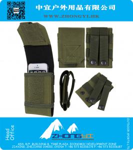 Bolsa táctica militar de nylon del bolso del teléfono móvil de Molle con el cierre de Velcro para las actividades al aire libre