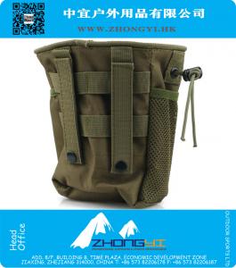 Tactical MOLLE Folding Ammo Magazine Dump Pouch Drop Down Mag Utility Bag