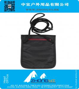 Porta carte di credito in materiale moda, tasca con cerniera singola