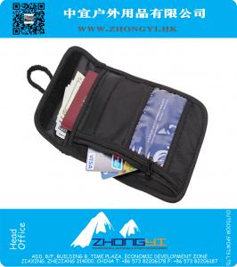 Porta carte di credito in materiale moda, tasca con cerniera singola