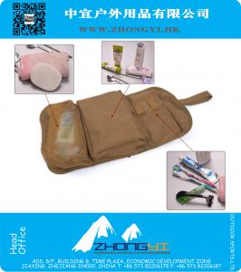 Trousse de toilette de voyage multifonctionnel militaire de sac de lavage de voyage pliable organisateur de voyage de grande capacité de sac
