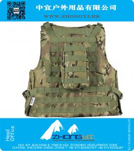 Verstelbare Jacht Tactische Militaire Airsoft Molle Tactische Aanval Plaat Carrier Vest Met Pouches Pistool Pistol Holster