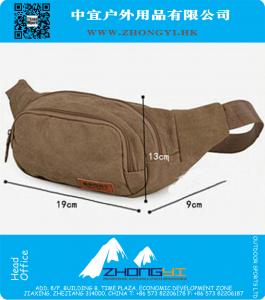 Hoge kwaliteit canvas militaire fanny heuptassen voor mannen geld heuptas sport wandelen tactische etui
