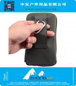 Sport portemonnee mobiele telefoon tas buiten leger geval van de dekking voor meerdere telefoon model haak lus riem pouch holster zak zak