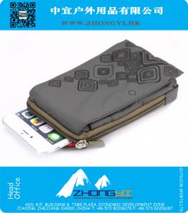 Sport portemonnee mobiele telefoon tas buiten leger geval van de dekking voor meerdere telefoon model haak lus riem pouch holster zak zak