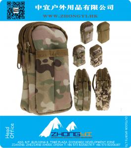 Militaire Tactische Army War Game Mini tas Dubbele rits Telefoon Case Pouch Outdoor Sport