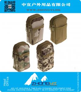 Militaire Tactische Army War Game Mini tas Dubbele rits Telefoon Case Pouch Outdoor Sport
