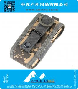 Universele Tactische Stof Nylon MOLLE Leger Camo Tas Haak Lus Riem Pouch Holster Cover voor Multi Telefoon
