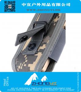 Universele Tactische Stof Nylon MOLLE Leger Camo Tas Haak Lus Riem Pouch Holster Cover voor Multi Telefoon