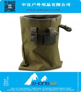 Militaire Molle riem Tactical Magazine Dump Drop Utility zakje tas Mesh groot legergroen zakje