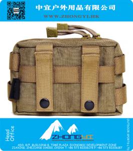 Outdoor Tactical Gear Militaire Cordura Molle Heuptassen Tas, Army Debris Pakket Pouch Black Tan
