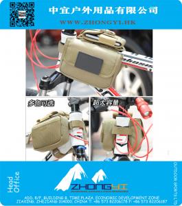 Fiets koerier messenger bag Fietstas Voorframe Hoofd Pijp Driehoek Frame Tas Pouch Boodschappentas Militaire US leger Zadeltas