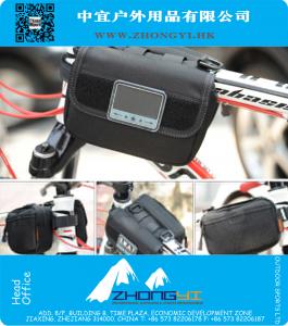 Fiets koerier messenger bag Fietstas Voorframe Hoofd Pijp Driehoek Frame Tas Pouch Boodschappentas Militaire US leger Zadeltas