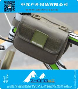 Fiets koerier messenger bag Fietstas Voorframe Hoofd Pijp Driehoek Frame Tas Pouch Boodschappentas Militaire US leger Zadeltas