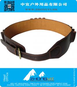 23 Ronde 12 Gauge Bandolier Bandoleer Pistool Shell Houder Riem Lederen Verstelbare Jacht Gun Accessoires