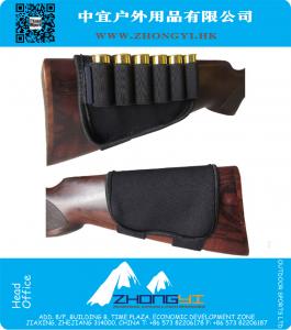 Jachtaccessoires Ammo Belt Cartridge Houder Elastisch Buttstock Shell Houder Munitie Pouch Neopreen