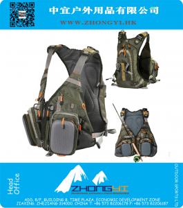 Sacchetto di pesca dello zaino impermeabile di qualità Sacchetto di pesca della vita all'aperto multifunzionale Esercito verde Fishing Tackle Lure Pouch Bags