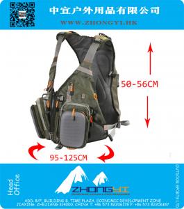 Sacchetto di pesca dello zaino impermeabile di qualità Sacchetto di pesca della vita all'aperto multifunzionale Esercito verde Fishing Tackle Lure Pouch Bags