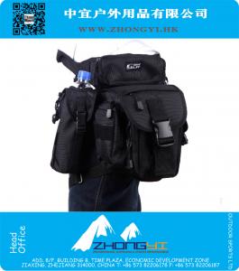 Multi-Purpose Fishing Tackle Bag Leg Waist Pack Pole Package Messenger Bag Waist Pouch Carrier Bag Army Tactical Pack 4 Colors